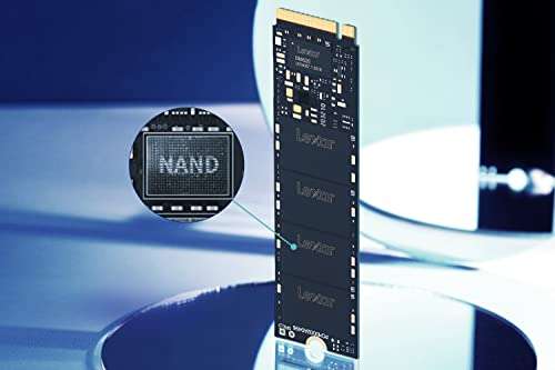 SSD interne M.2 Gen3x4 NVMe Lexar NM620 - 512 Go - 3D TLC NAND (Jusqu'à 3300-3000 Mo/s en Lecture-Ecriture)