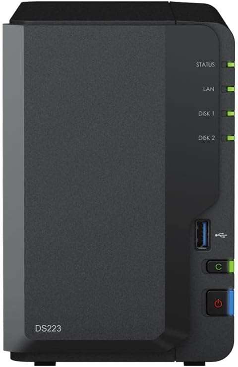 Serveur NAS Synology 2-Bay DS223