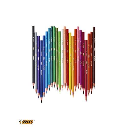 Etui Carton de 36 Crayons de Couleur BIC Kids Evolution ECOlutions pour enfants - Couleurs Assorties