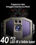 Caméra de chasse avec vision nocturne Izeeker - 4K 30fps 48MP, Carte SD 32 Go et 4 Piles AA (Via coupon - Vendeur Tiers)