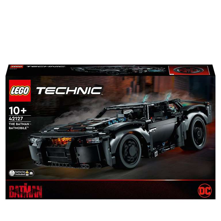 25% cagnottés sur une sélection de jeux de construction Lego - Ex : Lego Technic La Batmobile de Batman - 42127 (via 19.7€ sur la carte)
