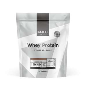 Protéines en Poudre de Lactosérum (Whey) Amfit Nutrition - 33 portions, 1 kg (Via coupon)