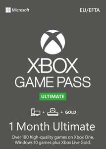 Abonnement Xbox Game Pass Ultimate - 1 mois, activation USA, code non cumulable (Dématérialisé)