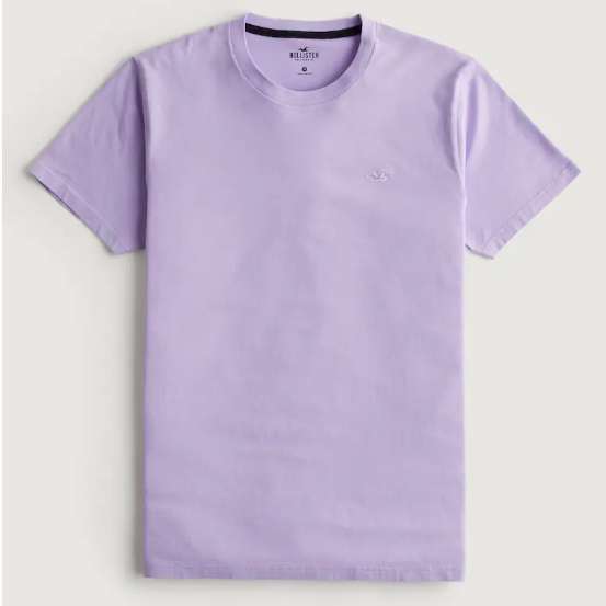 T-shirt homme ras du cou Hollister - avec emblème à logo, Taille du XS au XXL