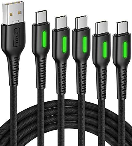 Lot de 5 Câbles USB type-C Iniu - 1 + 1 + 1.8 + 1.8 + 3M (Vendeur Tiers)