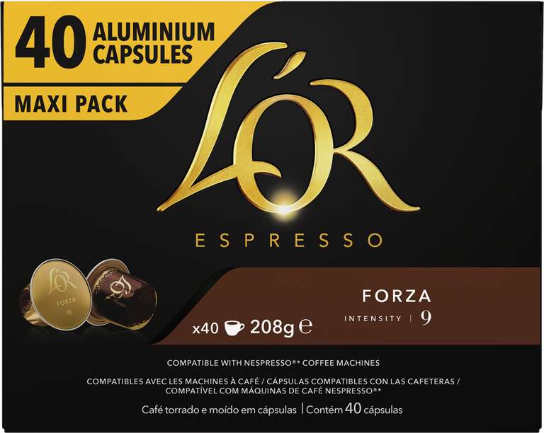 Paquet de 40 capsules de café L'or Espresso