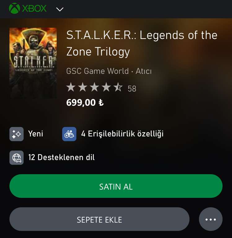 S.T.A.L.K.E.R.: Legends of the Zone Trilogy Egypt sur Xbox One/Series (Dématérialisé)