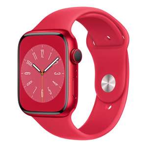 Apple Watch Series 8 GPS + Cellular 45 mm Aluminium rouge avec bracelet sport rouge