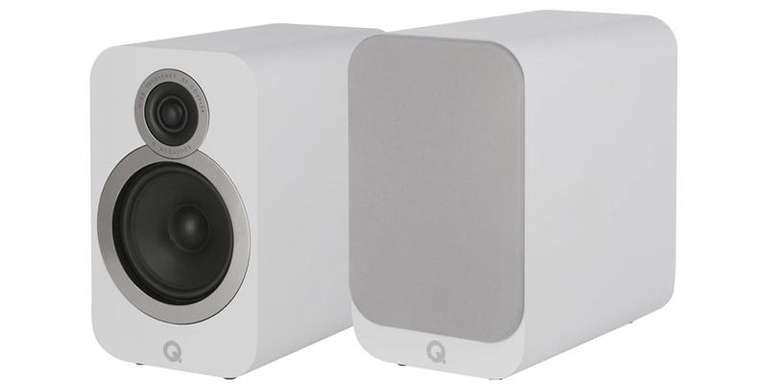 Paire d'enceintes Colonnes Q Acoustics 3050i - Blanc mat (disponibles en Noir mat et Noyer)
