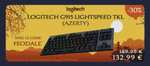 Clavier gaming sans-fil mécanique Logitech G915 Lightspeed TKL - Switch GL Tactile, AZERTY