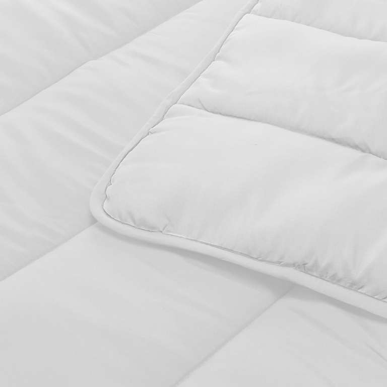 Couette 1 Personne Pikolin Home 150x220cm - Fibre Siliconée Ecolofil 300g - Toutes Saisons - Lavable - Mauve