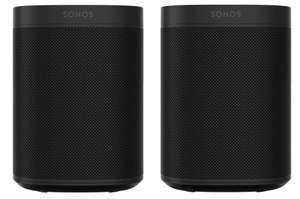Lot de 2 enceintes Wi-Fi Sonos One SL - blanc ou noir