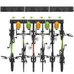 Support mural de rangement de vélos 48" Housolution - Pour 6 Vélos + 5 Casques, Charge max. 225kg (Vendeur tiers