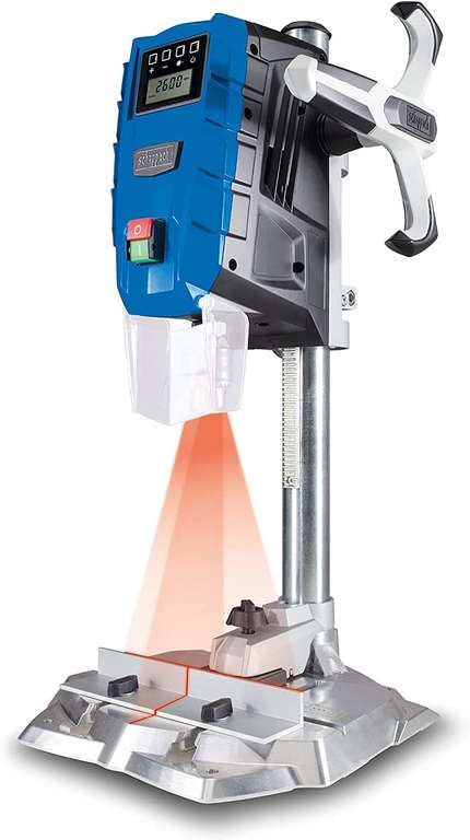 Perceuse colonne Scheppach DP55 - 710W, Perçage max. 13mm, Ecran digital & laser