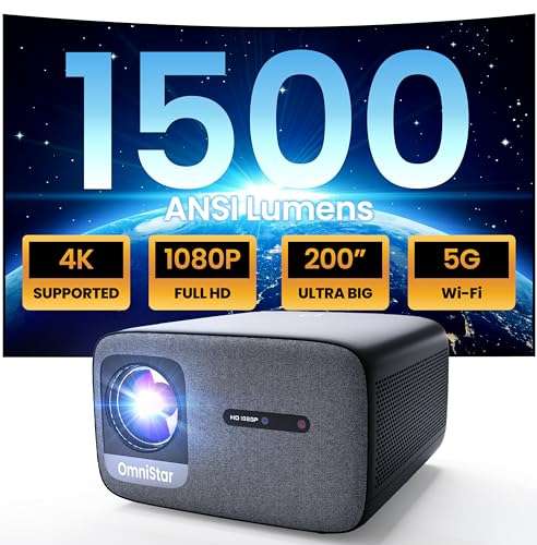 Vidéoprojecteur Casiris OmniStar L80 - 1080p natif - 1500 Lumens ANSI - Mise au point automatique (Via Coupon - Vendeurs Tiers)