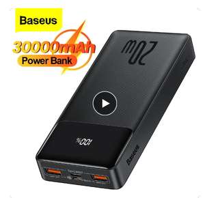 Batterie Externe portable Baseus - 10000mAh, PD 20W, Power Bank, Compatible Iphone/Xiaomi
