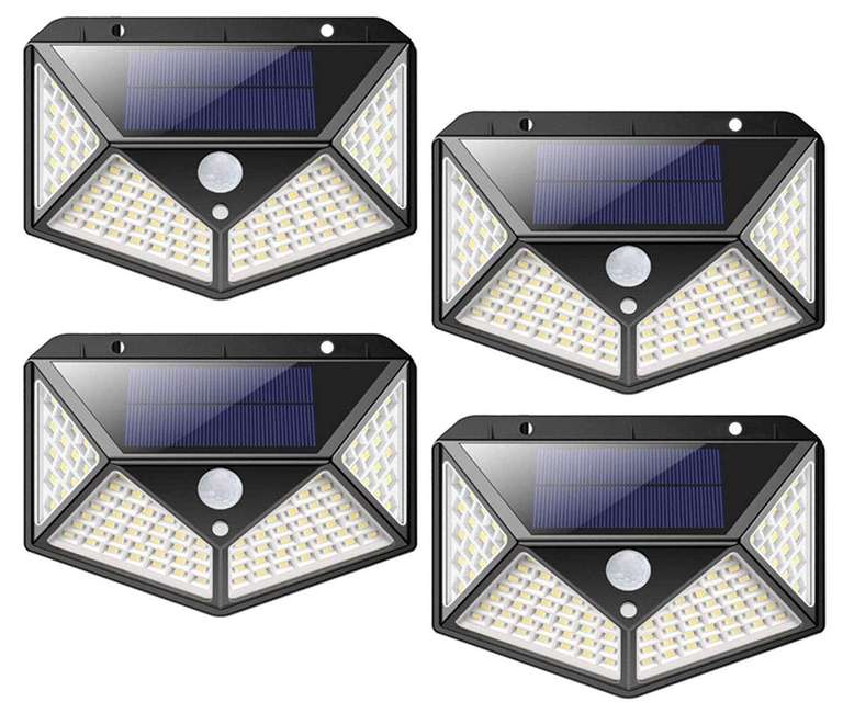 Lampe solaire extérieure à 100 LED avec détecteur de mouvement, 3