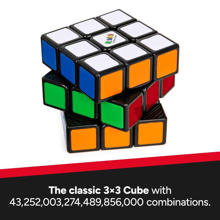 RUBIK'S Cube 3x3 - Jeu de Casse-Tête Coloré Rubik's 3X3 - Le Puzzle 3x3 Original Correspondance de Couleurs - 1 Cube Classique avec Guide - 6063192 - Version 2021 - Jouet Enfant 8 Ans et RUBIK'S Cube 3x3 - Jeu de Casse-Tête Coloré Rubik's 3X3 - Le Puzzle 3x3 Original Correspondance de Couleurs - 1 Cube Classique avec Guide - 6063192 - Version 2021 - Jouet Enfant 8 Ans et