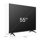 TV LED 55" Hisense 55A6EG Série 2022 - Smart TV, 4K UHD, Dolby Vision HDR, DTS Virtual X, Freeview Play, Alexa intégré, Bluetooth, Noir