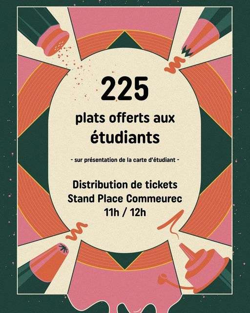 [Etudiants] 1 plat offert pour les étudiants le 04/06 - Le marché à manger, Rennes (35)