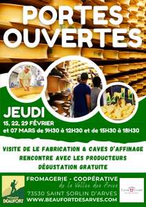 Visites guidées de la fabrication & des caves d'affinage du Beaufort + Dégustation de fromages & Vins gratuites - Saint-Sorlin-d'Arves (73)