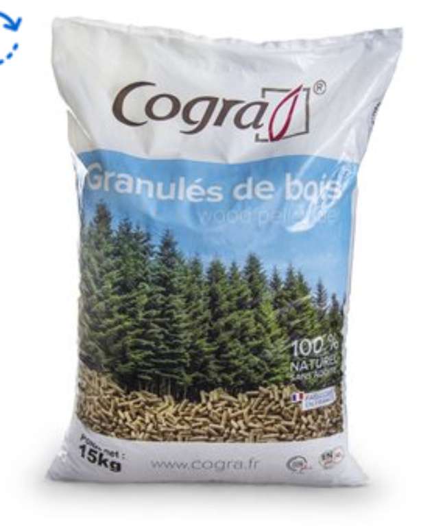 Palette de 70 sacs de granulés Cogra (Civrieux d'Azergues 69)