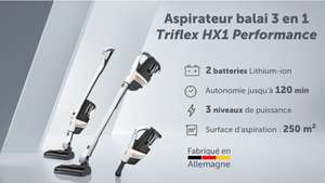Aspirateurs balais sans fil Miele Triflex HX1 Performance / Triflex HX1 Pro (439.99€)