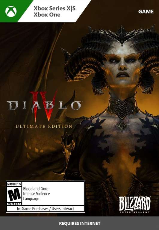 Diablo IV sur Xbox One/Series X|S (Dématérialisé - Store United States)