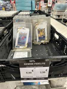 Booster Pokemon Tempête Argentée -50% remise fidélité - Carrefour, La-Ville-Du-Bois (91)
