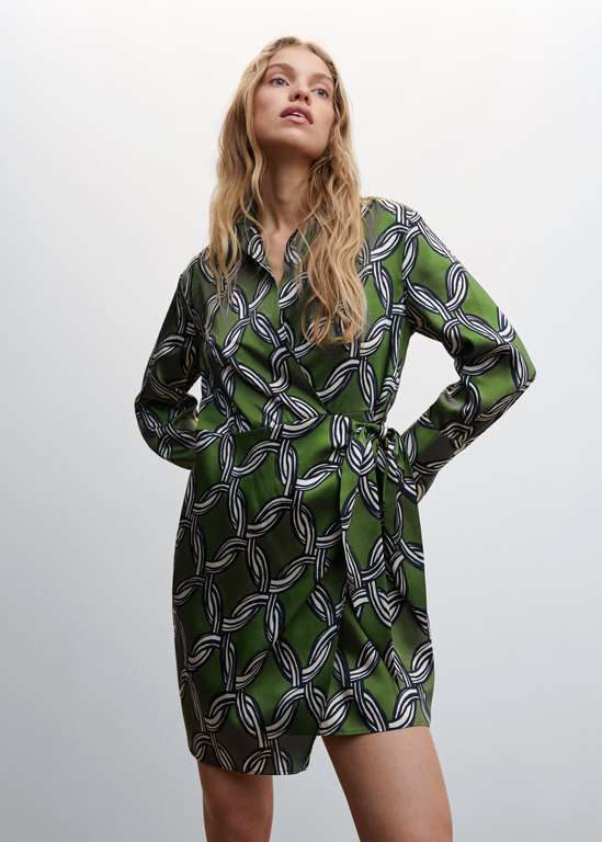 Robe BCBGMAXAZRIA Modèle Holly Taille XXS - Imprimé Multicolore, Manches Courtes - Neuf Sans étiquette