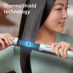 Fer à lisser Philips série 5000 avec technologie ThermoShield de couleur rose Pour Céramique, 37x12cm [modèle BHS520/00]