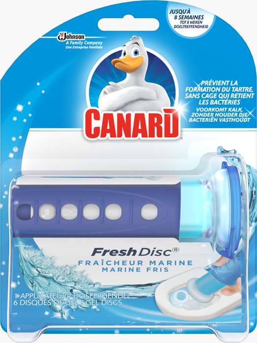 Nettoyant Fraîcheur Canard WC Fresh Disc Marine - 6 Disques