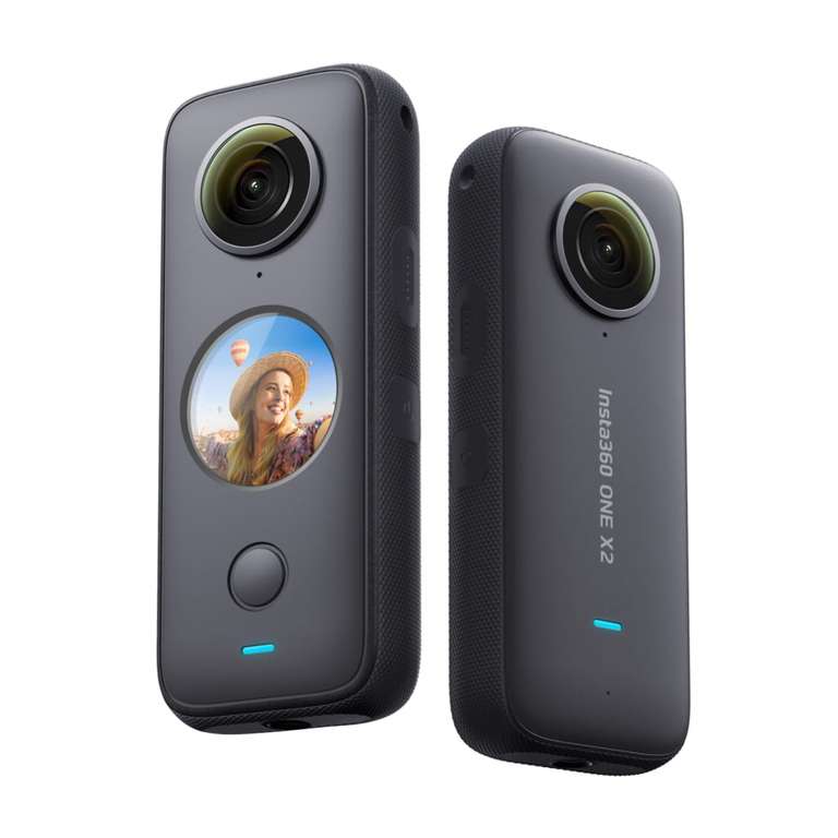 Caméra sportive stabilisée Insta360 One X2 - 360°, 5.7K, 30 pi/s, Wi-Fi, Bluetooth, Etanche 10m