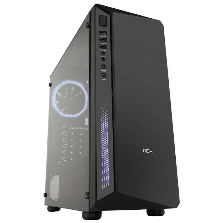 PC de Bureau Jéricho - Ryzen 5-5600G, 16 Go de RAM 3200 Mhz, 480 Go de SSD, Alim. 600W, Carte mère AM4 A520M, Sans OS