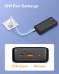 Batterie externe Baseus - 20W, 20 000mAh, 1x USB-C + 1x USB-A + 1x Micro USB, LED (Vendeur tiers)