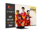 TV 55" Mini LED TCL 55C841 - QLED 144Hz Panel, 4K Ultra HD, Google TV