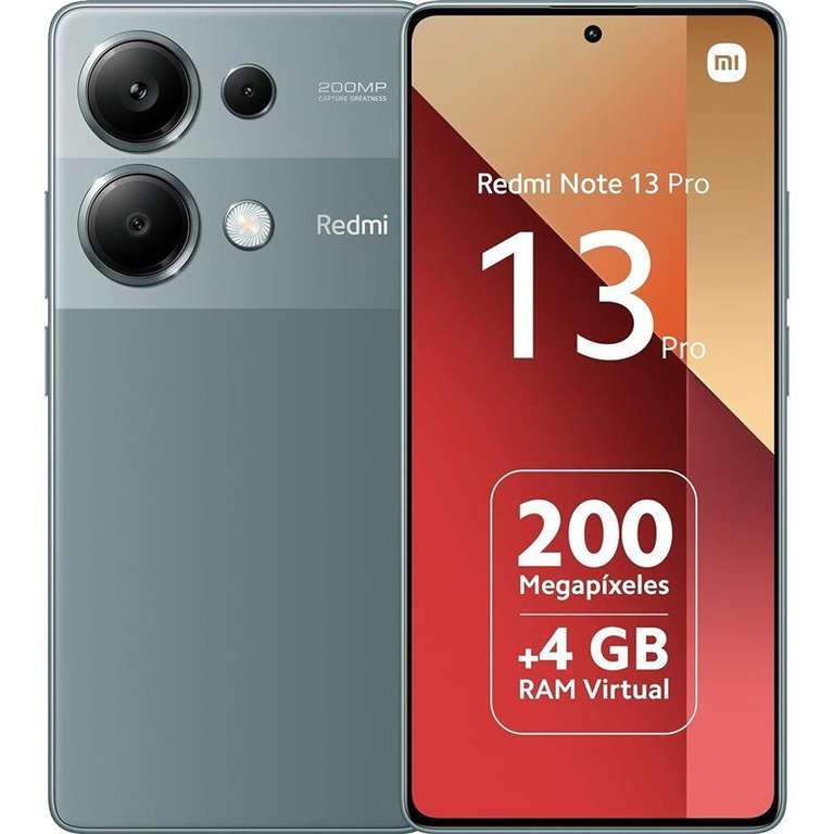 Smartphone 6.67" Xiaomi Redmi Note 13 Pro 4G - AMOLED FHD+ 120 Hz, Helio G99 Ultra, RAM 8 Go, 256 Go, 200 MP, 67W (Entrepôt France)