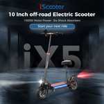 Scooter électrique IScooter iX5 10 pouces tout-terrain 15Ah batterie 40-45km autonomie 1000W moteur 45 km/h vitesse Max 6 (entrepôt Europe)
