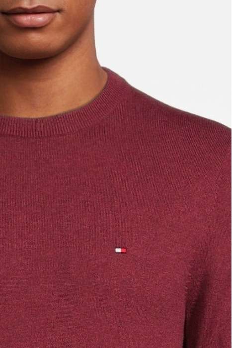 Pull Tommy Hilfiger Rouge Coton & Cachemir - diverses tailles