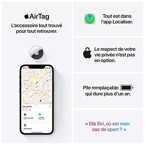 Apple AirTag à 28 € au lieu de 35 € euros pendant les soldes