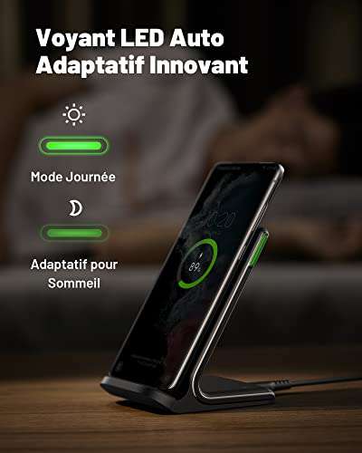 Chargeur stand induction INIU - 15W (vendeur tiers - via coupon)