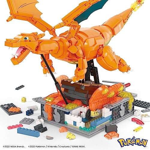 Mega Construx Pokémon Dracaufeu Géant en mouvement - 30cm, 1664 pièces (via  24€ fidélité et 30€ en bon d'achat) –