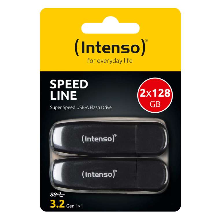 Lot de 2 clés Intenso Speed Line USB 3.0 128Go