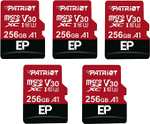 Lot de 5 cartes Micro SD Patriot - 256go (Vendeur tiers)
