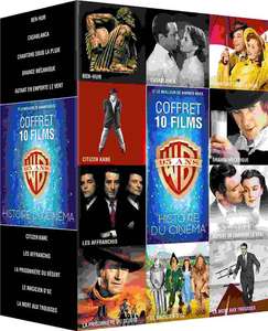 Coffret DVD Collection de 10 films de l'histoire du cinéma Warner