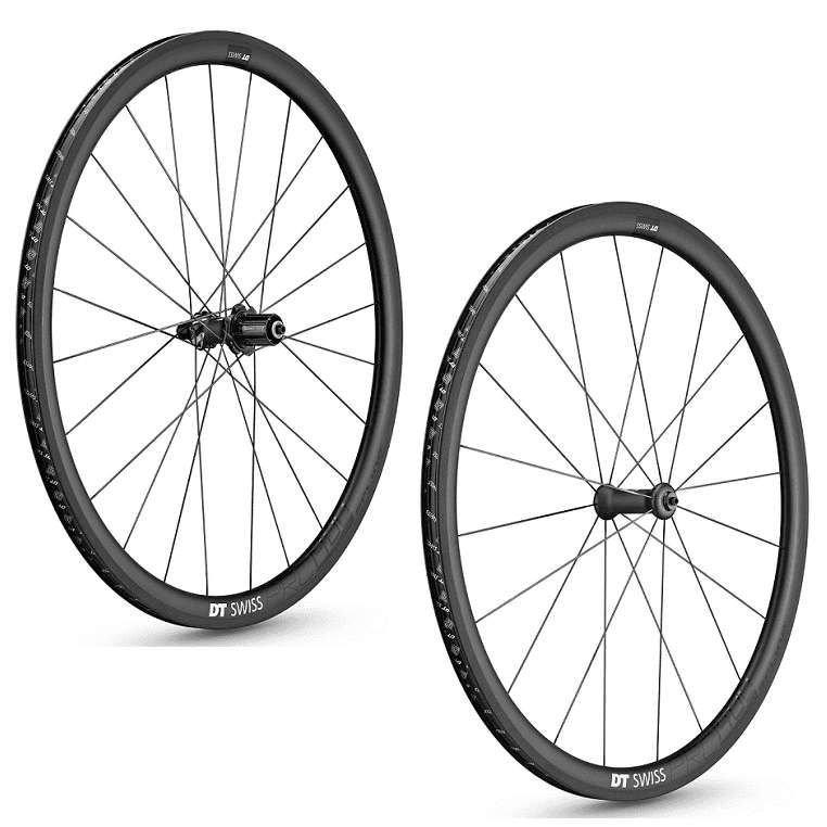Paire de roues vélo route PRC 1400 Spline 35 Carbon 700C (freins patin)