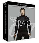 Coffret Blu-ray 4K James Bond 007 Daniel Craig : Casino Royale + Quantum of Solace + Skyfall + Spectre (4K UHD + Blu-Ray)