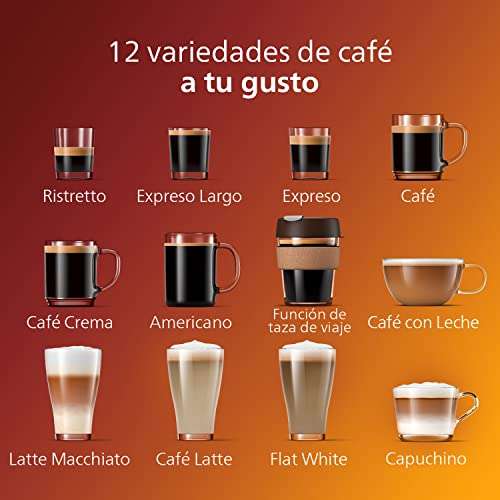 Machine à café à grain Philips LatteGo EP5447 - Mousseur à Lait, 12 Spécialités de Café