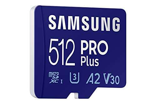 Carte mémoire microSDXC Samsung Pro Plus - 512 Go (Vendeur tiers)