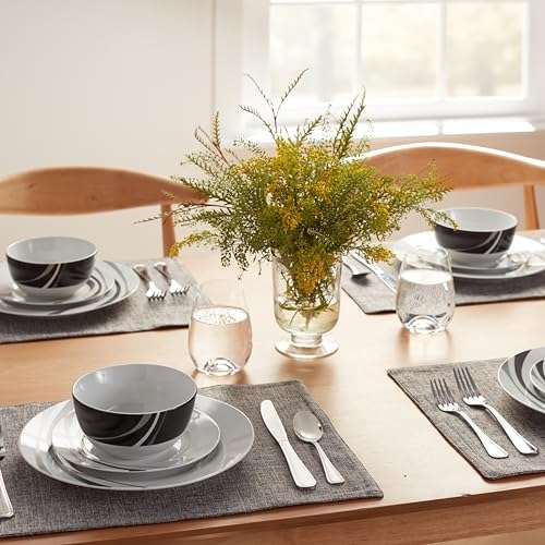 Basics Service de table en porcelaine pour 6 personnes 18